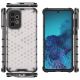 18. Honeycomb case armored cover with a gel frame for Samsung Galaxy A73 transparent