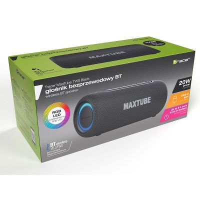6. TRACER TWS SPEAKER MAXTUBE BLUETOOTH BLACK