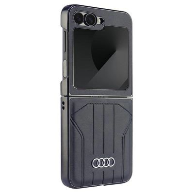 3. Audi Synthetic Leather MagSafe Case for Samsung Galaxy Z Flip 6 - Black
