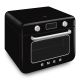 6. Smeg COF01BLEU Small Black Steam Oven Buttons, Rotary