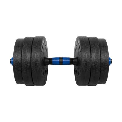 11. Bituminous adjustable dumbbells with connector 2x10kg REBEL ACTIVE