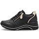 3. Women's leather wedge sneakers black Remonte Rieker D0T03-03