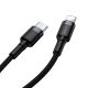 5. Baseus CATLKLF-G1 Lightning - USB-C PD QC cable 18W 480Mb/s 1m - black and gray