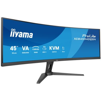 9. iiyama G-MASTER 45"LCD Curved Bus. UWQHD Computer Monitor 114.3 cm (45") 5120 x 1440 px Dual QHD LED Black