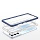 5. Clear 3in1 case for Samsung Galaxy S23 Ultra silicone cover with frame blue