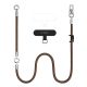 2. Tech-Protect C10S Crossbody phone lanyard (114 cm) + wrist strap (31 cm) - brown-titanium