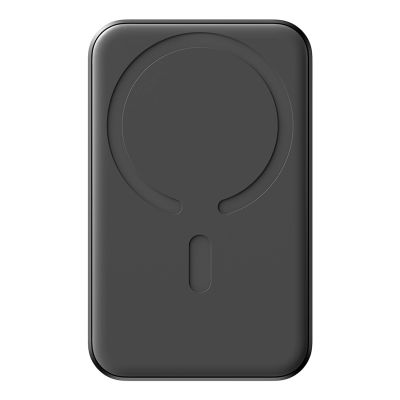 3. Powerbank Joyroom JR-W020 Mini 5000mAh USB-A USB-C inductive 20W - black + USB-C / USB-C cable