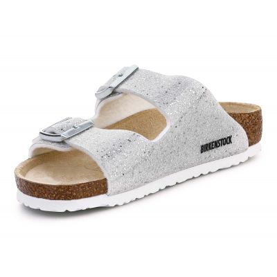 4. Birkenstock Arizona Kids 1022230 Cosmic Sparkle White calfs 