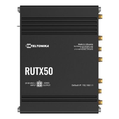 2. Teltonika RUTX50 Wireless Router Gigabit Ethernet Dual-band (2.4 GHz/5 GHz) 5G Black