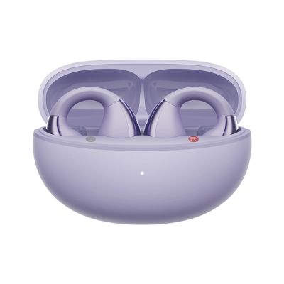 4. OWS QCY Crossky C30 Earphones with Clip IPX4 Bluetooth 5.4 - Purple