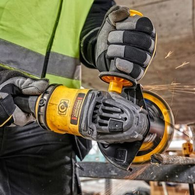 6. DEWALT DCG418X2-QW Cordless Brushless Angle Grinder 125mm 54V FV 2x9Ah Black, Yellow