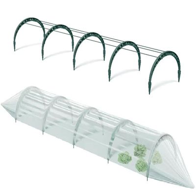 6. FLOO GREENHOUSE FOIL TUNNEL 240CM FOREST GREEN