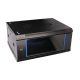 7. Extralink 4U 600x450 Black Wall-Mounted Rack Cabinet