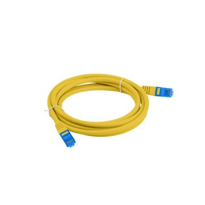 3. LANBERG PATCHCORD S/FTP CAT.6A 3M YELLOW LSZH CCA (FLUKE PASSED) PCF6A-10CC-0300-Y