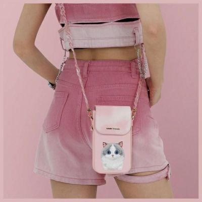 8. Nimmy Big Eyed Pet 2.0 Cat Phone Bag - Pink