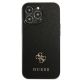 3. Guess Saffiano 4G Small Metal Logo case for iPhone 13 Pro / 13 6.1" - black