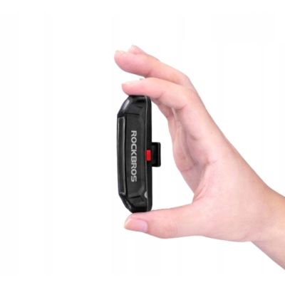2. Rockbros A54BK Rear Bike Light + Micro USB - USB-A Cable - Black