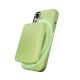 3. Puro Icon Mag Pro Liquid Silicone Case for iPhone 17, MagSafe Compatible, with Camera Protection and Aluminum Buttons - Green