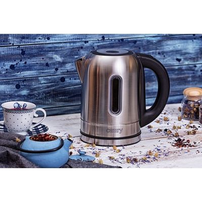 21. Electric kettle Adler CR 1253 (2200W 1.7l; stainless steel color)