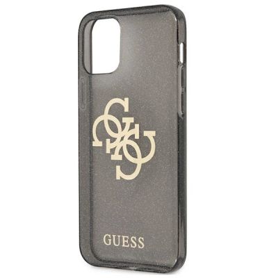6. Guess GUHCP12LPCUGL4GBK iPhone 12 Pro Max 6.7" black/black hard case Glitter 4G Big Logo