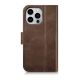 14. iCarer Oil Wax Wallet Case 2in1 Cover iPhone 14 Pro Anti-RFID Leather Flip Case Brown (WMI14220722-BN)