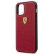 6. Ferrari FESPEHCP12SRE iPhone 12 mini 5.4" red/red hardcase On Track Perforated