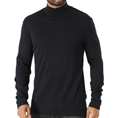 Men's Turtleneck Blend Manches Longues Black - 20717343