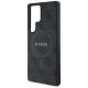 6. Guess Leather 4G Colored Ring Classic Logo MagSafe Case Samsung Galaxy S25 Ultra black