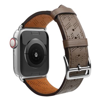 2. Strap Leather for Apple Watch 38 / 40 / 41 mm band bracelet - dark brown