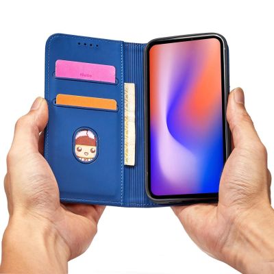 12. Magnet Card Case for iPhone 12 cover card wallet card stand blue