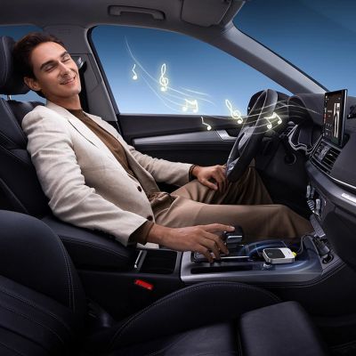 8. Baseus SafeJourney Series Wireless CarPlay Adapter - Gray