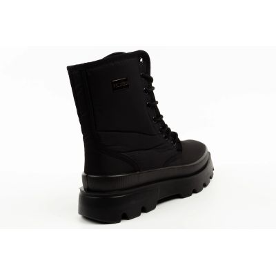 4. Progress Women’s Winter Snow Boots Black, Insulated with Sheepskin Lining