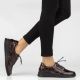 6. Women's leather half-notes on a wedge, lacquered crocodile burgundy Filippo DP8102