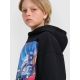 2. Boy's sweatshirt with hood, open, 4F 4FJRAW25TSWSM2345-20S