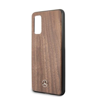 3. Mercedes Wood Line Walnut Case for Samsung Galaxy S20 - Brown