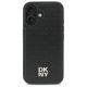 3. DKNY Repeat Pattern Stack Logo MagSafe iPhone 16 Case - Black