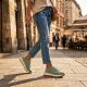 12. Leather platform sneakers in green Filippo DP7498