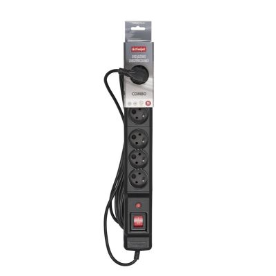 2. Activejet ACJ COMBO 6Gn surge protector strip 10m (6 x UTE; 10m; black)