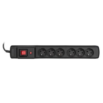 2. Activejet COMBO surge protector strip 6 gn/3 m/cz (10A; 2300W) 3 m; black