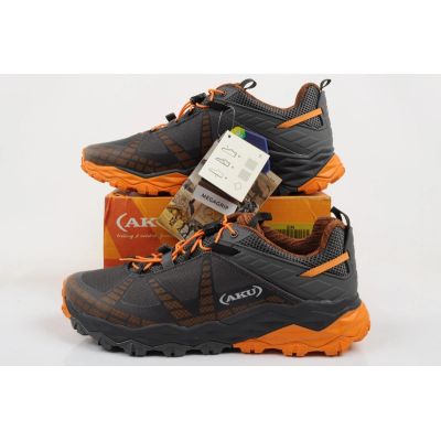 10. Flyrock Vibram men's trekking sports shoes, durable gray orange