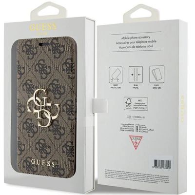 7. Guess 4G Metal Logo case for iPhone 15 Pro - brown
