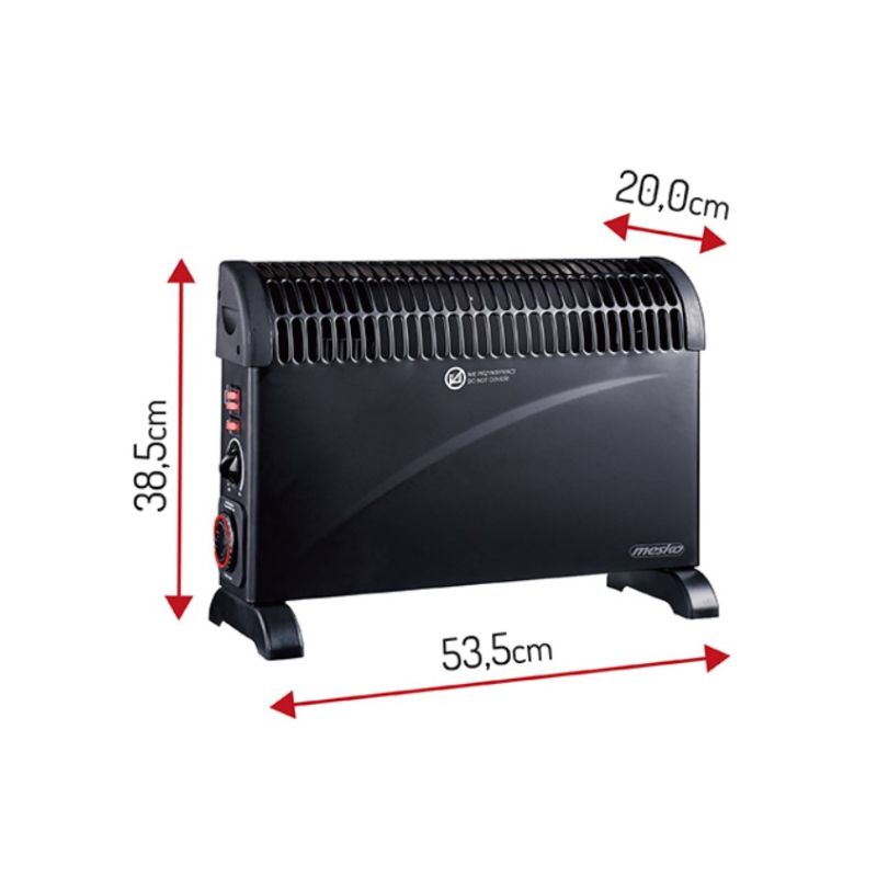 8. MESKO MS 7741b convector heater black