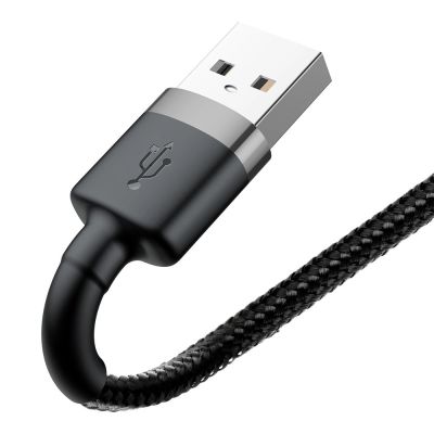 4. Baseus Cafule USB-A / Lightning 2A QC 3.0 cable 3 m - black and gray