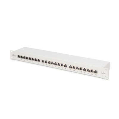 Digitus Patch Panel 19'' 24x RJ45, LSA level, cat.6A, shielded, 1U, gray, cable guide