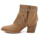 3. Women's cowboy boots with fringes, insulated, camel M.Daszyński
