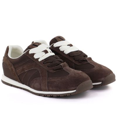 4. Women's brown suede leather shoes Vinceza 86427