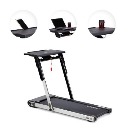 15. HMS LOOP12 MULTI Electric Treadmill with Desk 1-12 km/h, Gray