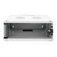 57. 19" 4U wall-mounted network cabinet, SOHO 241 x 540 x 400 mm, glass door, gray, unassembled, 60 kg