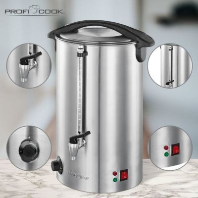 2. ProfiCook PC-HGA 1111 - Hot drinks - non-insulated - Stainless steel - Guide - Rotary regulator - 16 l - 1500 W