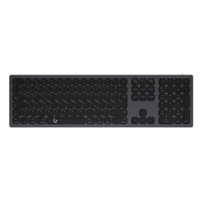 2. KeySonic KSK-8023BTRF (DE) Universal Bluetooth QWERTZ Keyboard German Anthracite, Black
